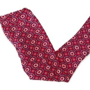LuLaRoe Red Geometric Tall and Curvy Leggings